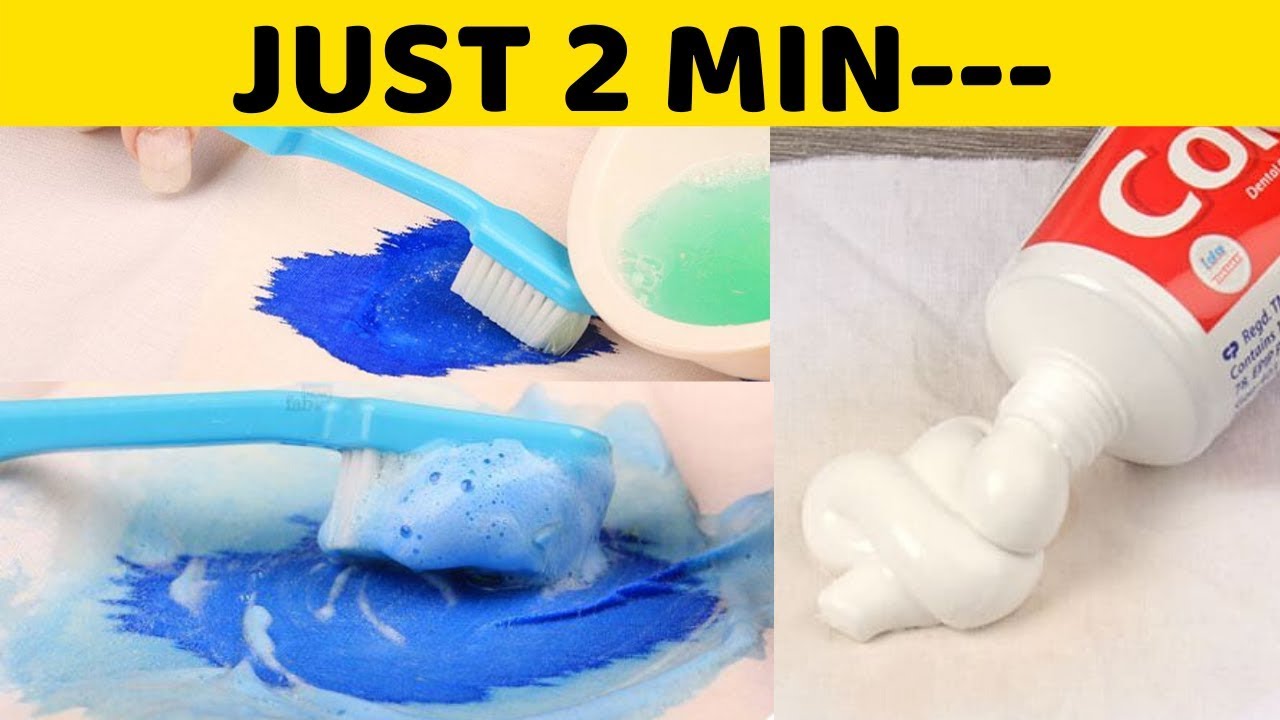 EASY! Remove Ink Stains from Clothes with Toothpaste After It Is Dry