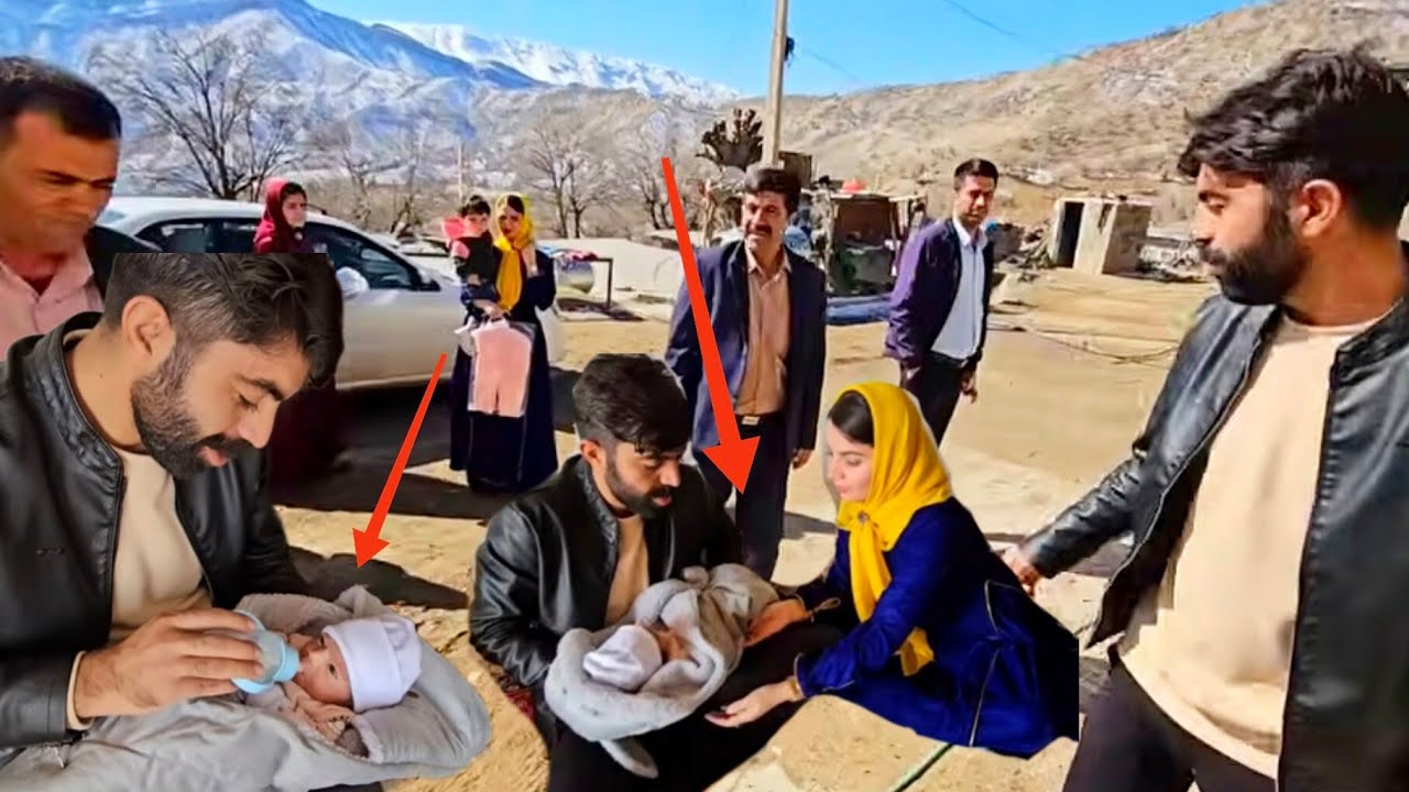A beautiful baby is born: The birth of the baby of this couple, Ruqyeh and Agha Wali 👧🍼
