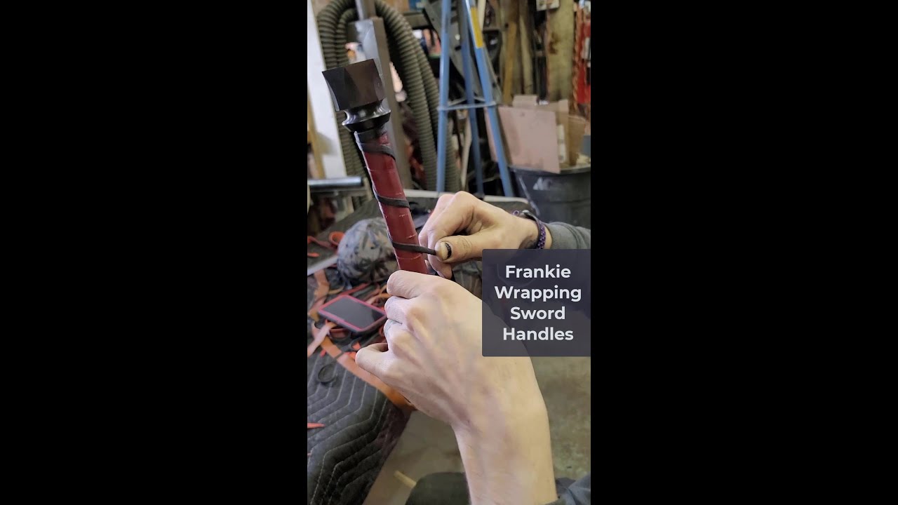 Frankie Leather Wrapping Sword Handles at Archangel Steel