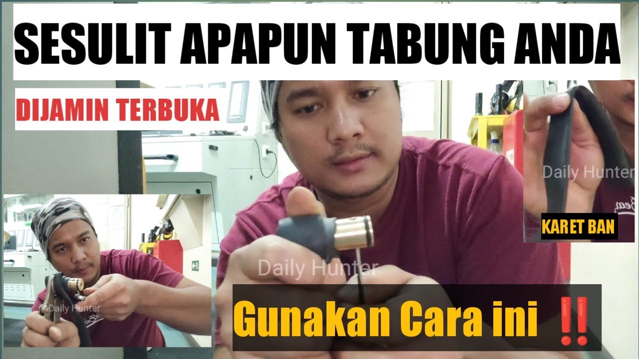 TIPS TERBAIK CARA membuka tabung V5 Uklik HANYA DENGAN KARET BAN ❗ SESULIT APAPUN BISA DIBUKA