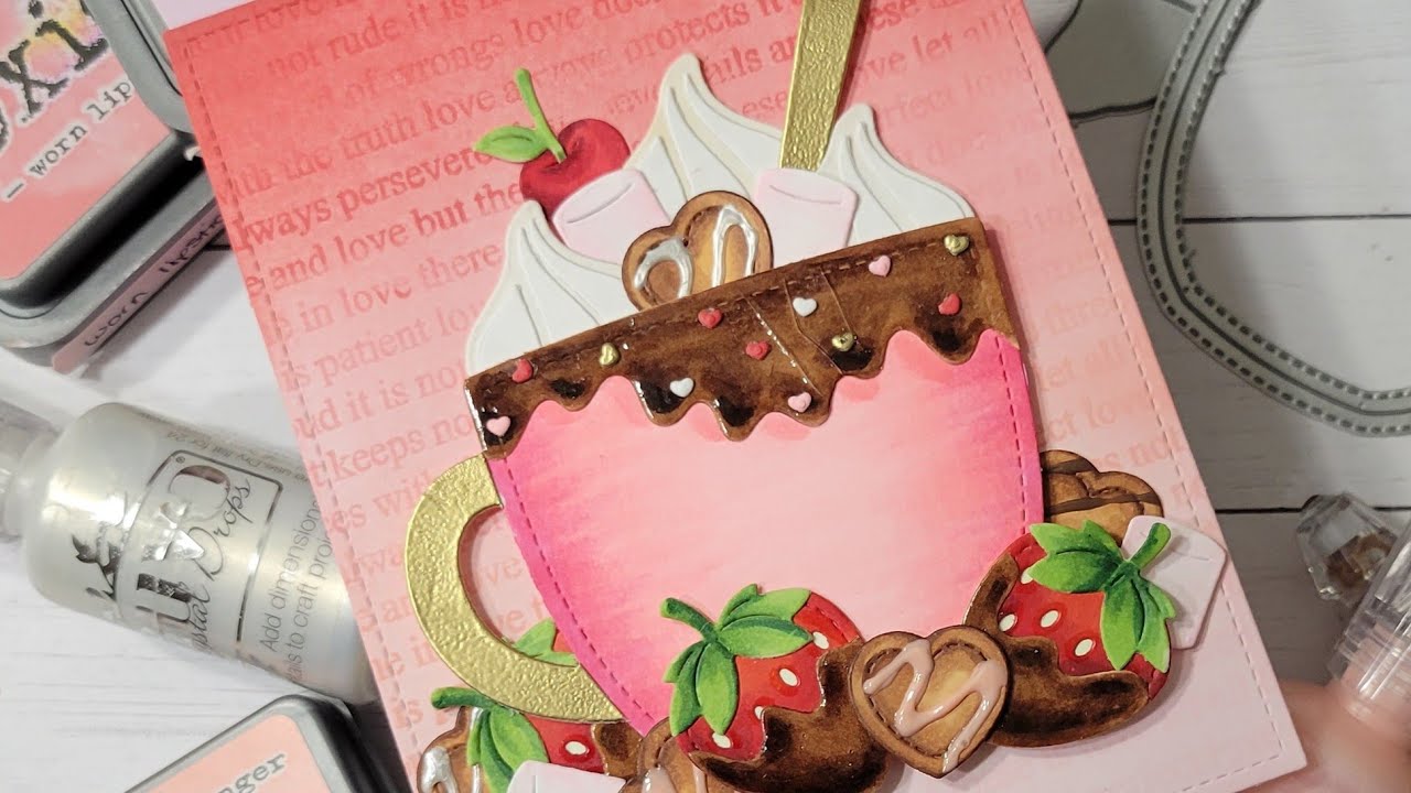 Lawn Fawn//Valentine Mug Card