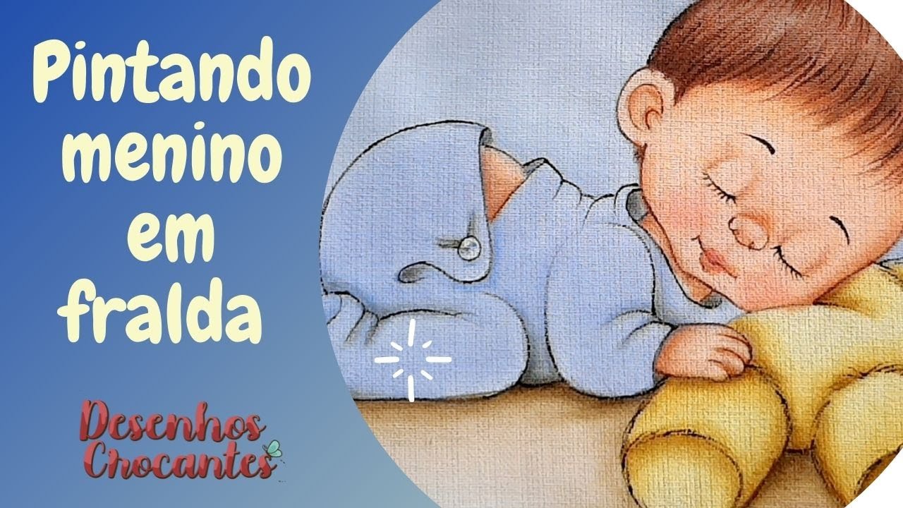 Como pintar fralda (Desenhos Crocantes)
