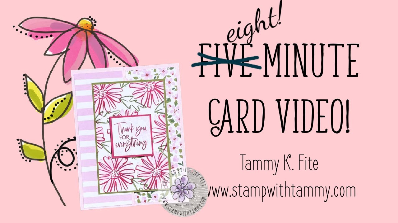 Stampin' Up! Color & Contour:  5 Min Card!