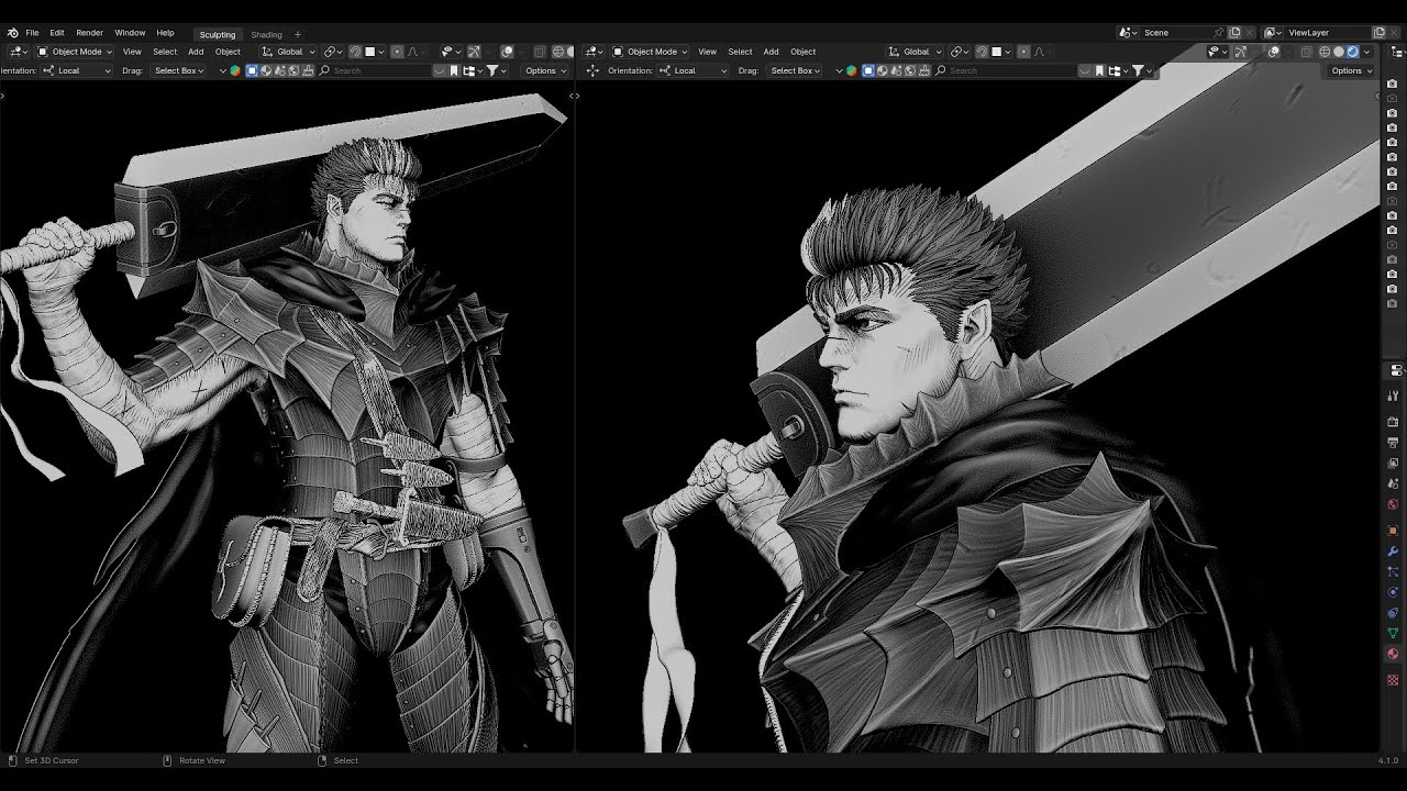 Blender - Guts - Berserk