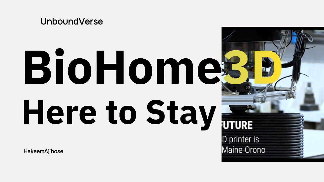 BioHome3D Is Here To Stay Innovative project developed using 3D printing technology, revolutionizing