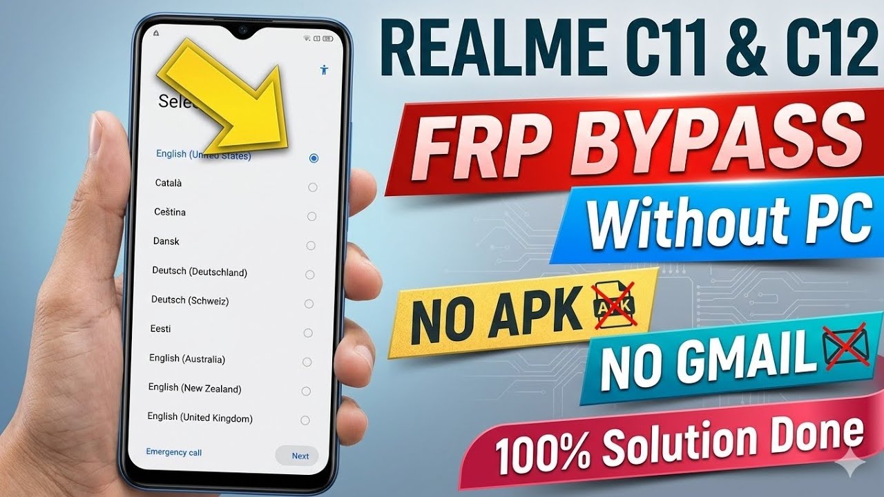 Realme C12 (RMX 2189) Frp Bypass | Realme C12 Google Account Unlock Without PC BY Perfect Mobile📱