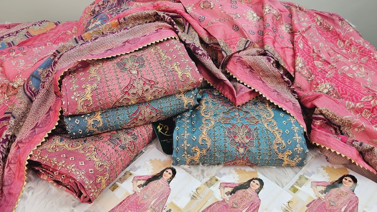 BEAUTIFUL indian rakhi silk three piece &mdash; ফ্যাশনে আভিজাত্যের ছোঁয়া 🎉inspired | new eid dress 2026