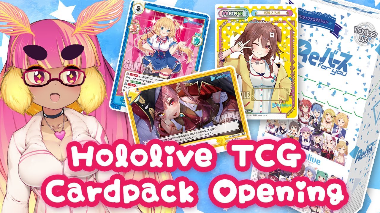 [VTUBER] Hololive TCG Card pack + deck opening (Re: birth)