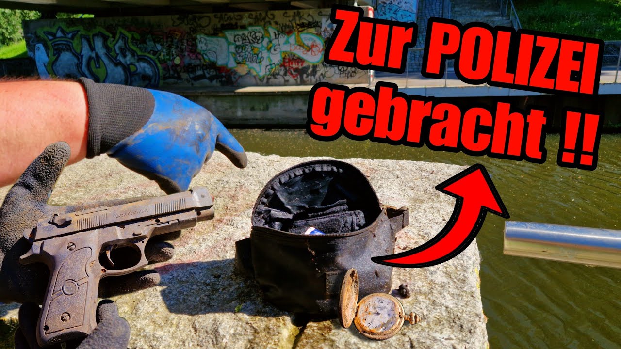 Volle GELDTASCHE 😰 und PISTOLE beim Magnetfischen gefunden | Magnet For Future [4K]