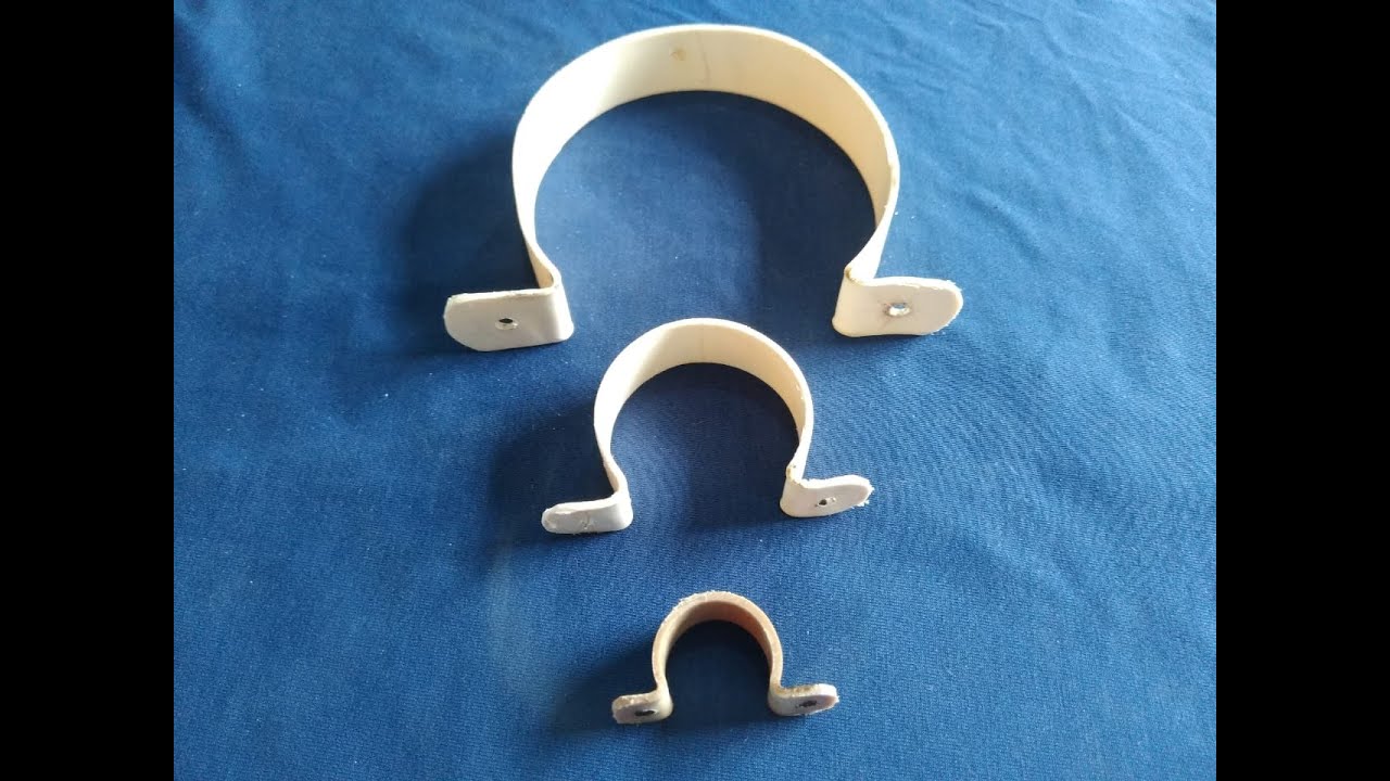 Como fazer abraçadeiras de cano pvc