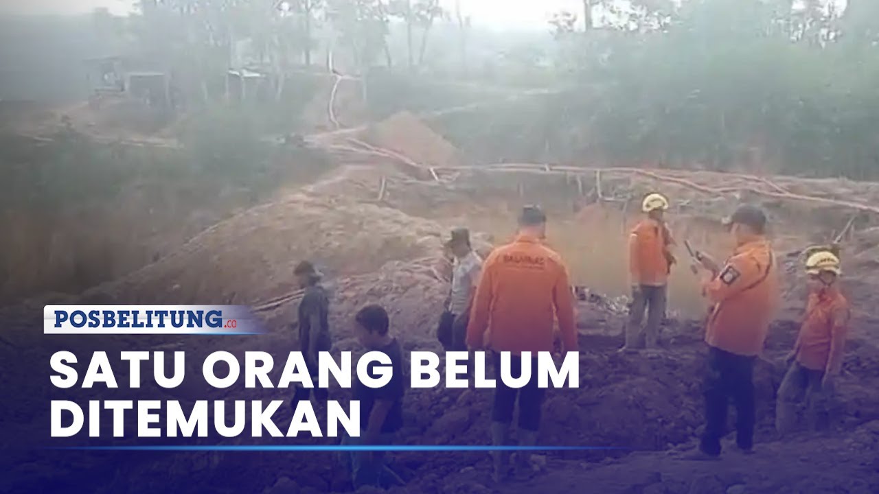 Pencarian Hari Kedua Peristiwa Longsor Tambang Pondi Bangka, Satu Orang Belum Ditemukan