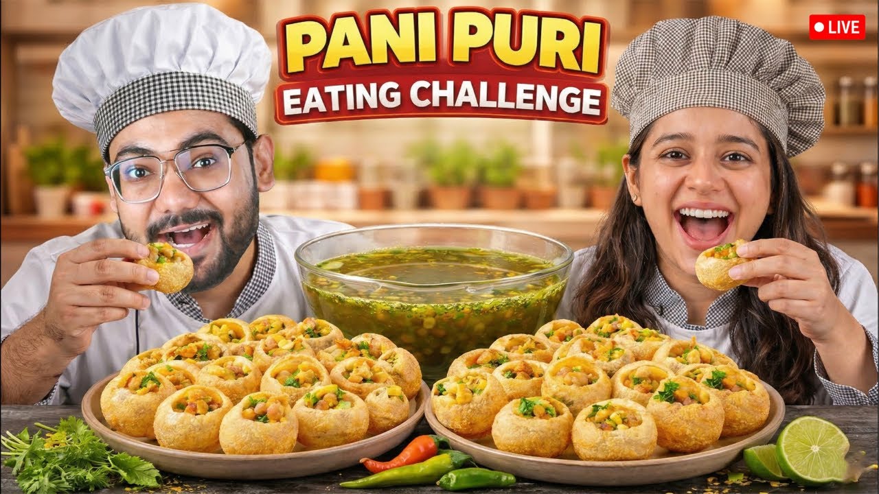 🔴IRL : 10,000₹ Pani Puri Eating Challenge! 😍 Ft. Zoya, Ayush & Akshu