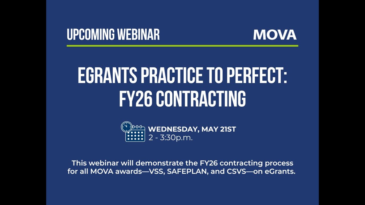 eGrants” Practice to Perfect” – FY26 Contracting Recording