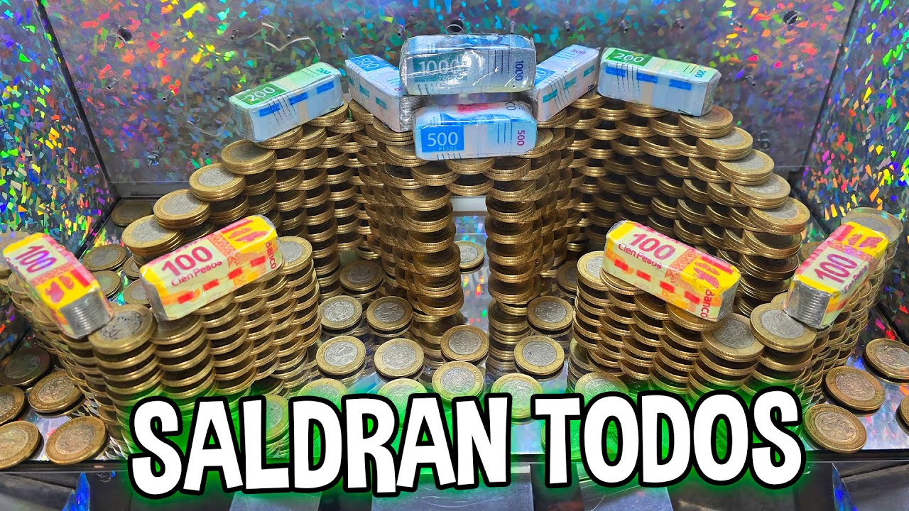 SOPRENDENTE EL COMO CASI TODOS LOS BILLETES SE VAN PARA ADELANTE en esta Coin Pusher #coinpusher