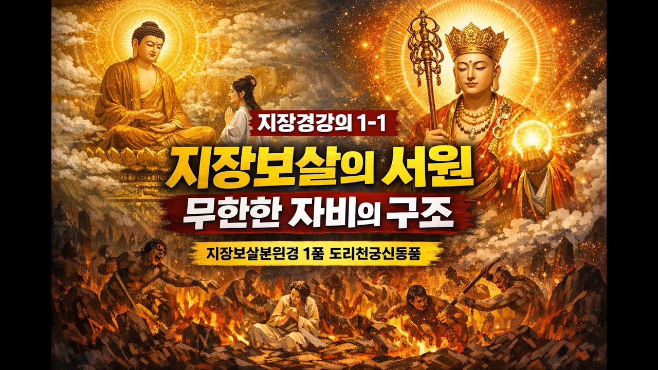 #지장경 1-1.지장보살의 서원  무한한 자비의 구조 #지장보살본원경 #도리천궁신통품 #요지 #地藏菩薩本願經