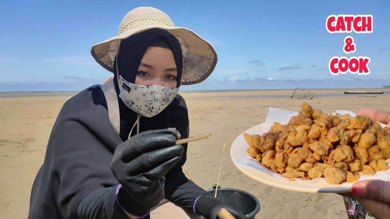 Belajar berburu kerang bambu, malah panen kapah kelating 😄