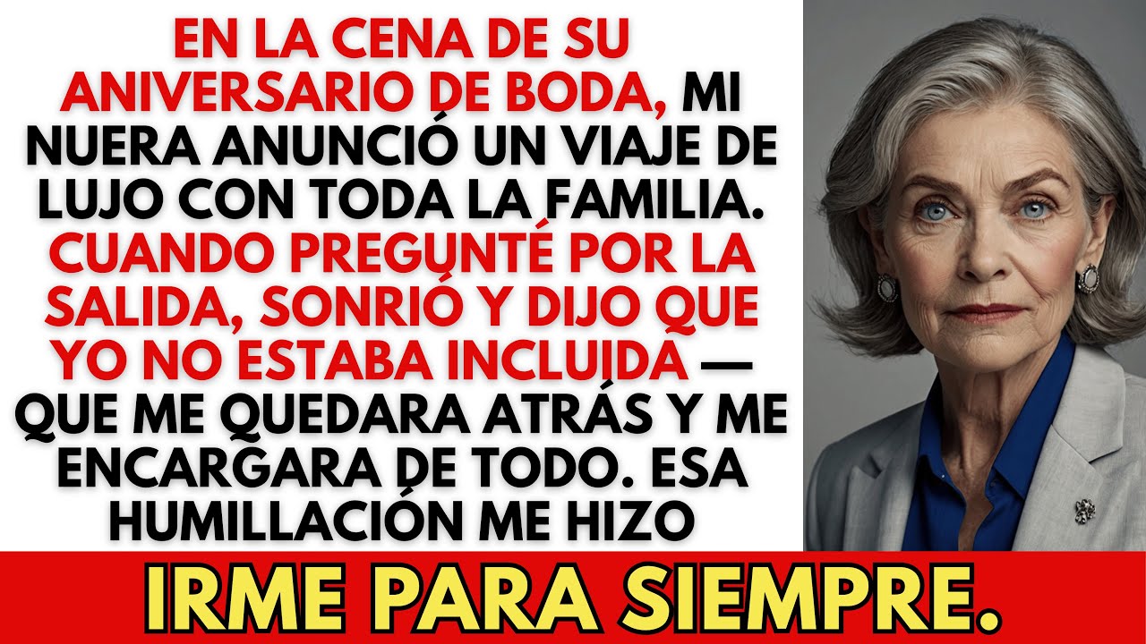 Mi Nuera Me Humilló en Su Aniversario de Boda — Así que Me Fui para Siempre.