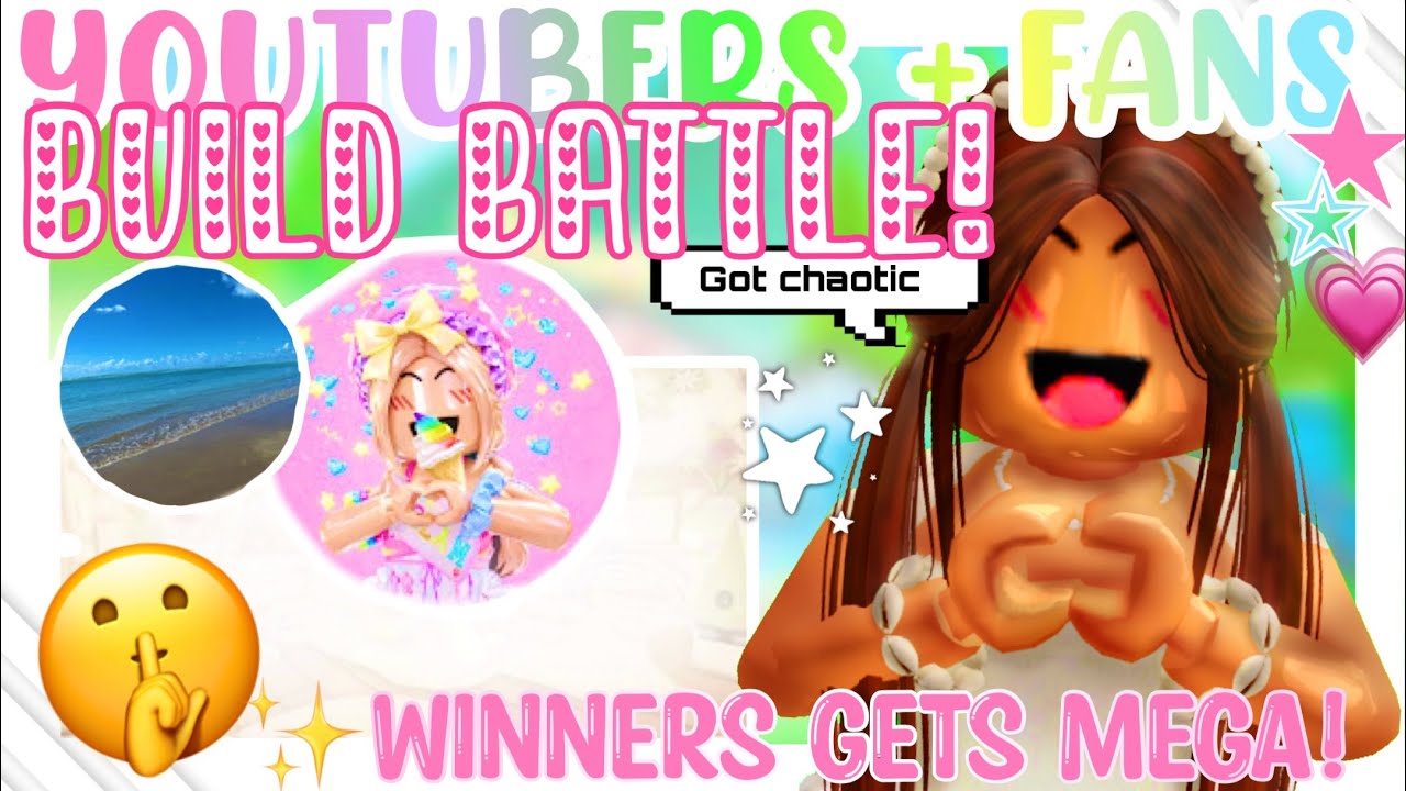 YouTuber & Fans BUILD BATTLE!! 🌈⭐️ (gets CHAOTIC) 