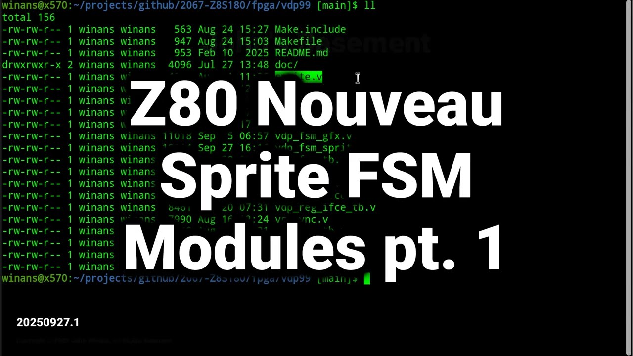 Z80 Nouveau Sprites FSM pt. 1