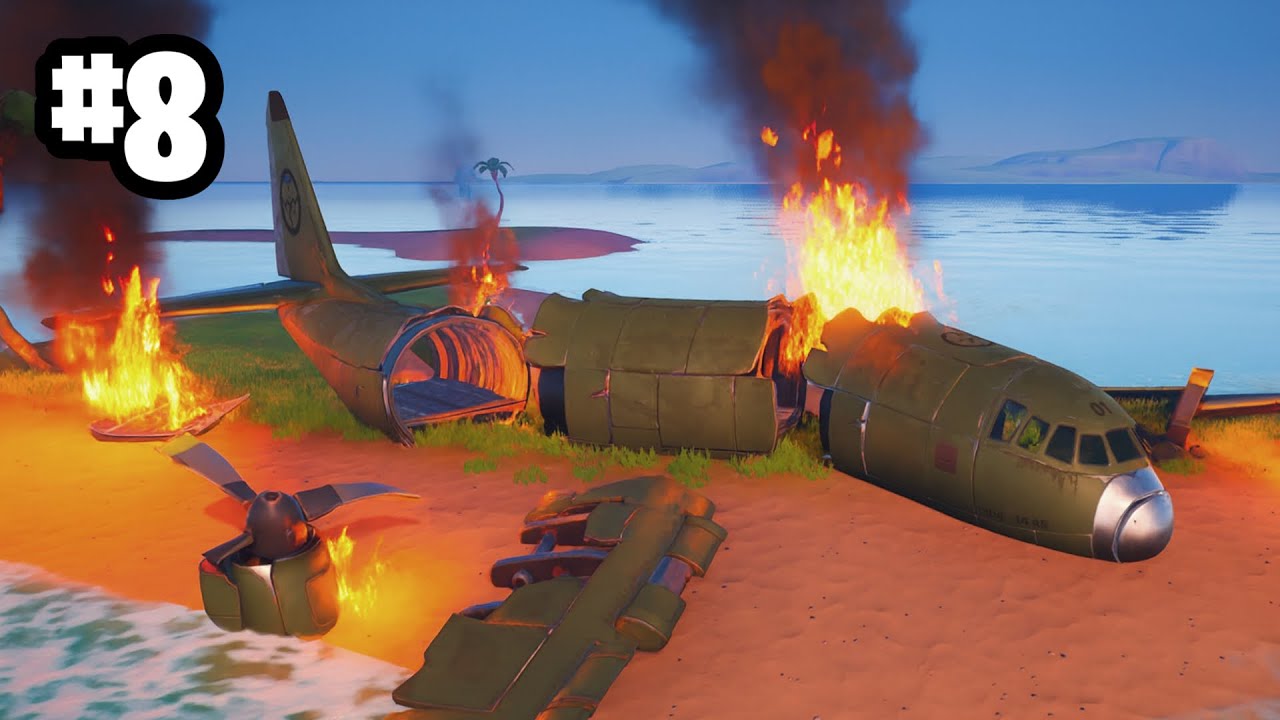 ACCIDENTE DE AVION EN FORTNITE 😱😰