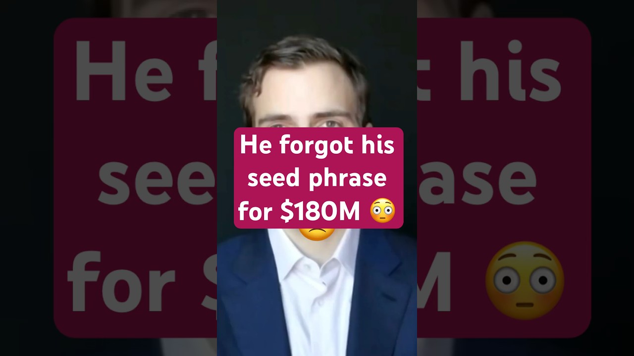 Guy forgets password to $180 million Bitcoin wallet 😮 #bitcoin #crypto #shorts