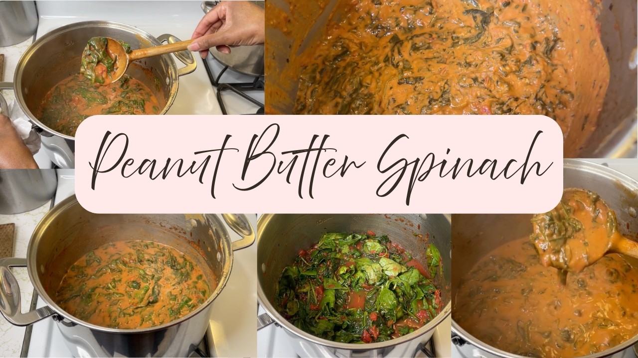 COOKING PEANUT BUTTER SPINACH