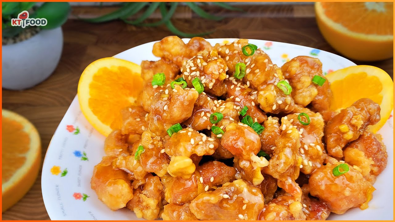 [ENG SUB] Công thức Làm làm GÀ CHIÊN Sốt Cam ngon CỰC KỲ, Ăn Là Ghiền | Orange Chicken | KT Food