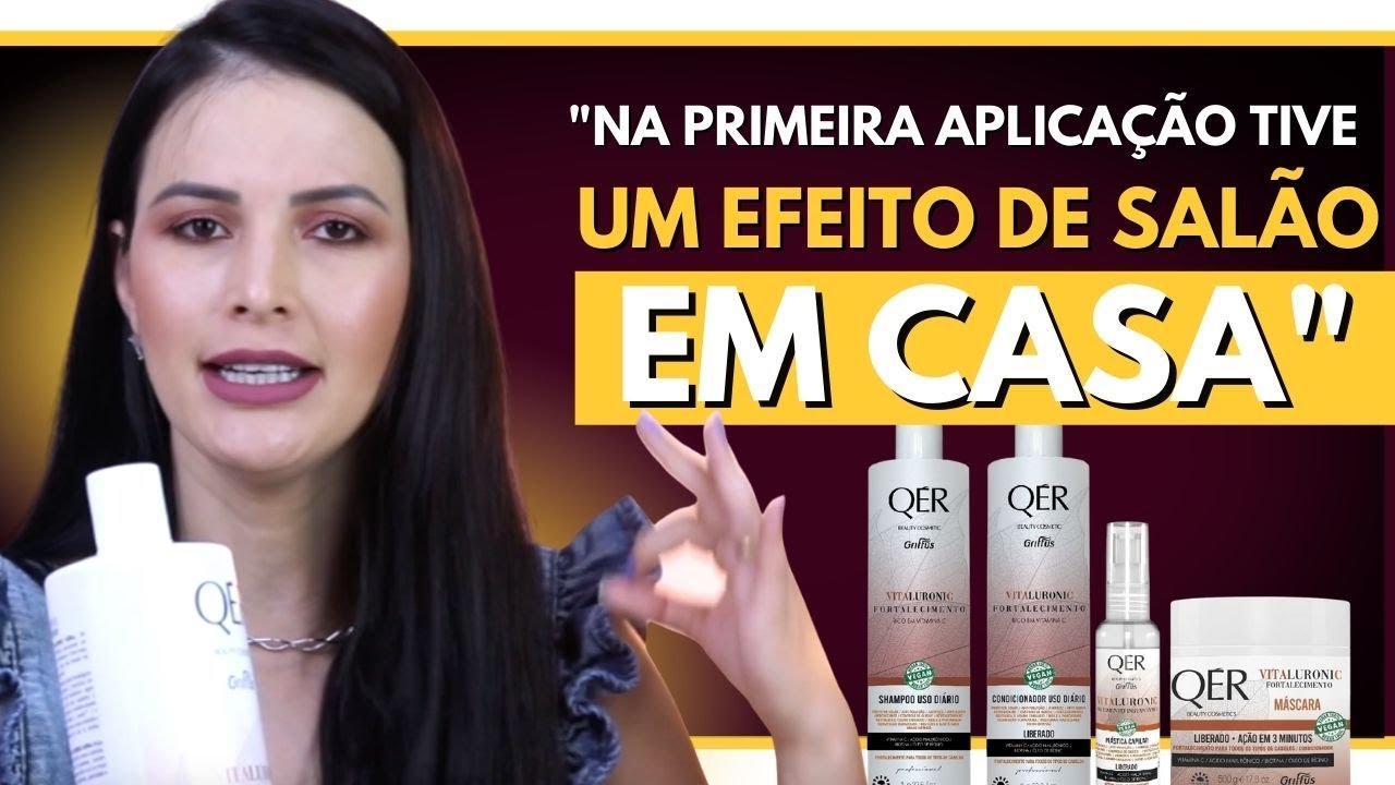 RESULTADO DE SAL&Atilde;O EM CASA!!! LINHA QER VITALURONIC DA GRIFFUS (COMO USAR, &Eacute; BOM, RESENHA COMPLETA)