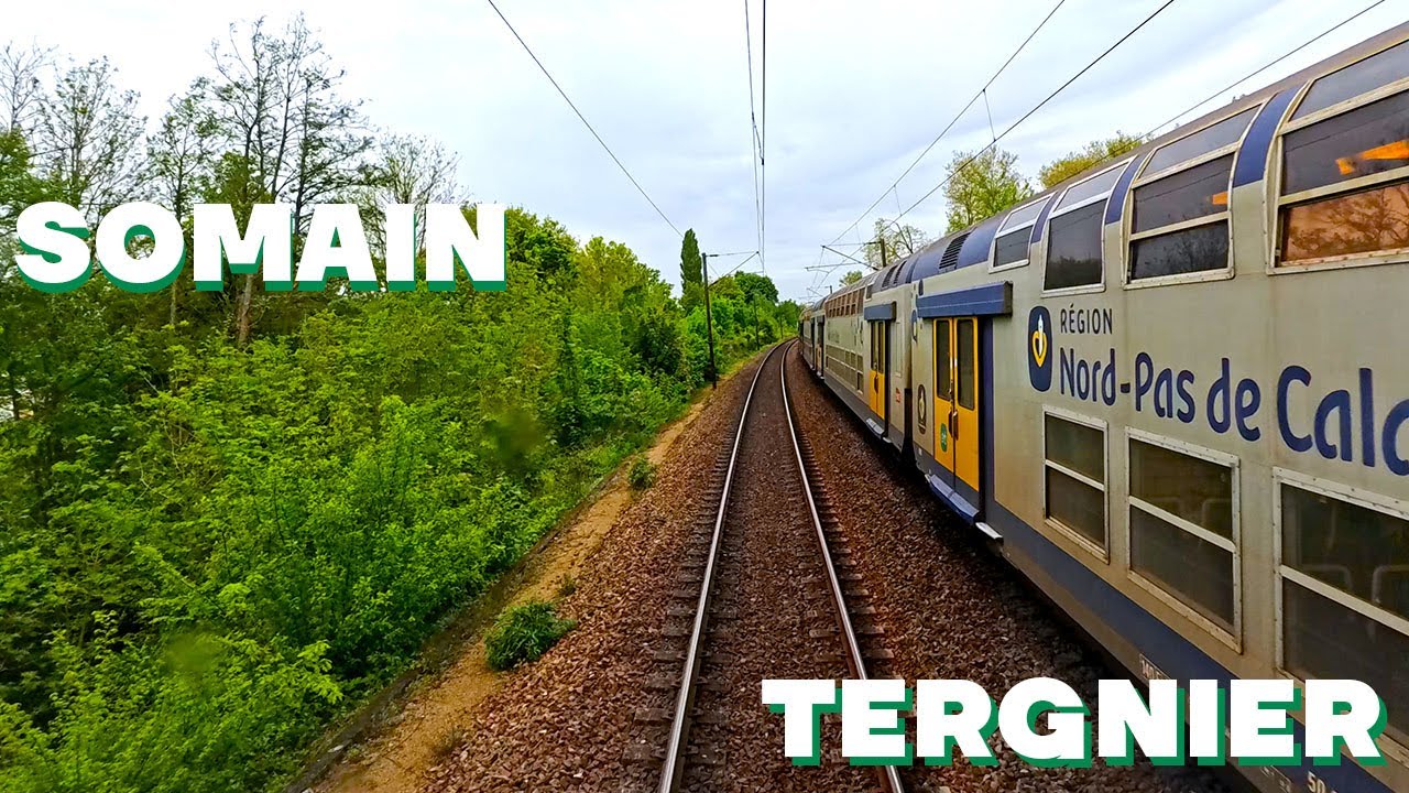 Cabride de SOMAIN à TERGNIER via ST-QUENTIN avec un lourd train de CIMENT