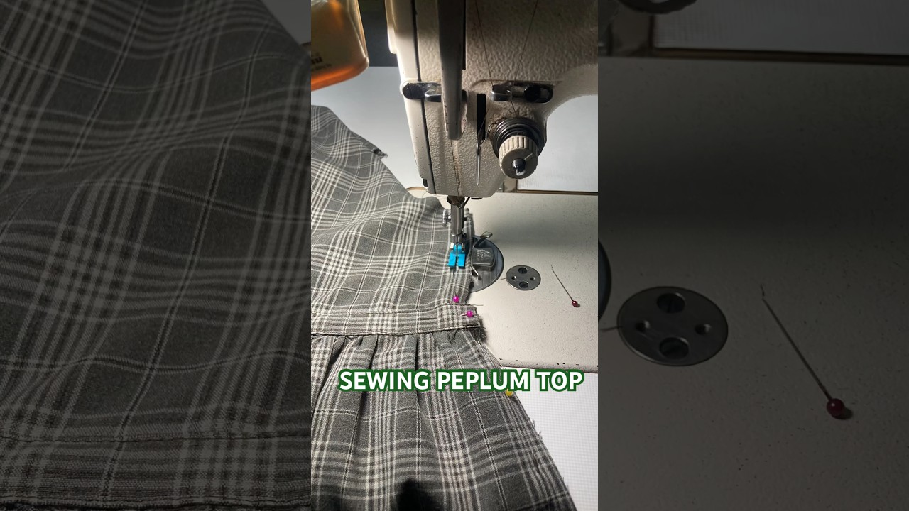 sewing peplum shirt #sewing #cute #peplum #top #diy #sewingtutorial #girl
