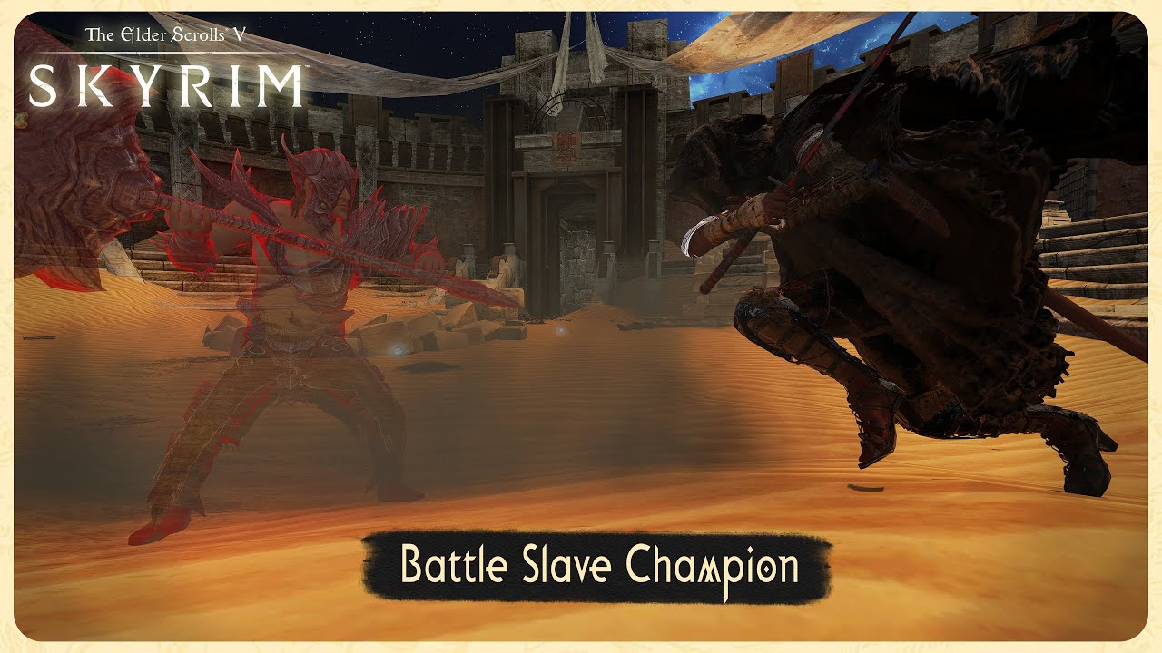 SKYRIM MOD | BATTLE SLAVE CHAMPION | ULTRA ENEMIES