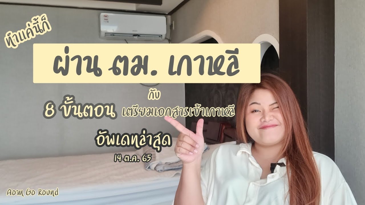 8 ขั้นตอน ต้องทำก่อนเที่ยวเกาหลี แค่นี้ก็ผ่าน ตม. เกาหลีแบบง่ายๆ | Aom Go Round อ้อมรอบโลก