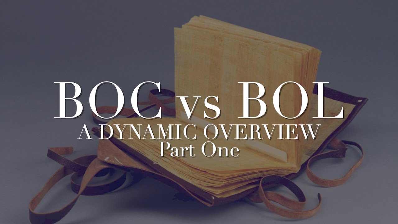 Book of the Covenant vs Book of the Law-Dynamic Overview, Part 1