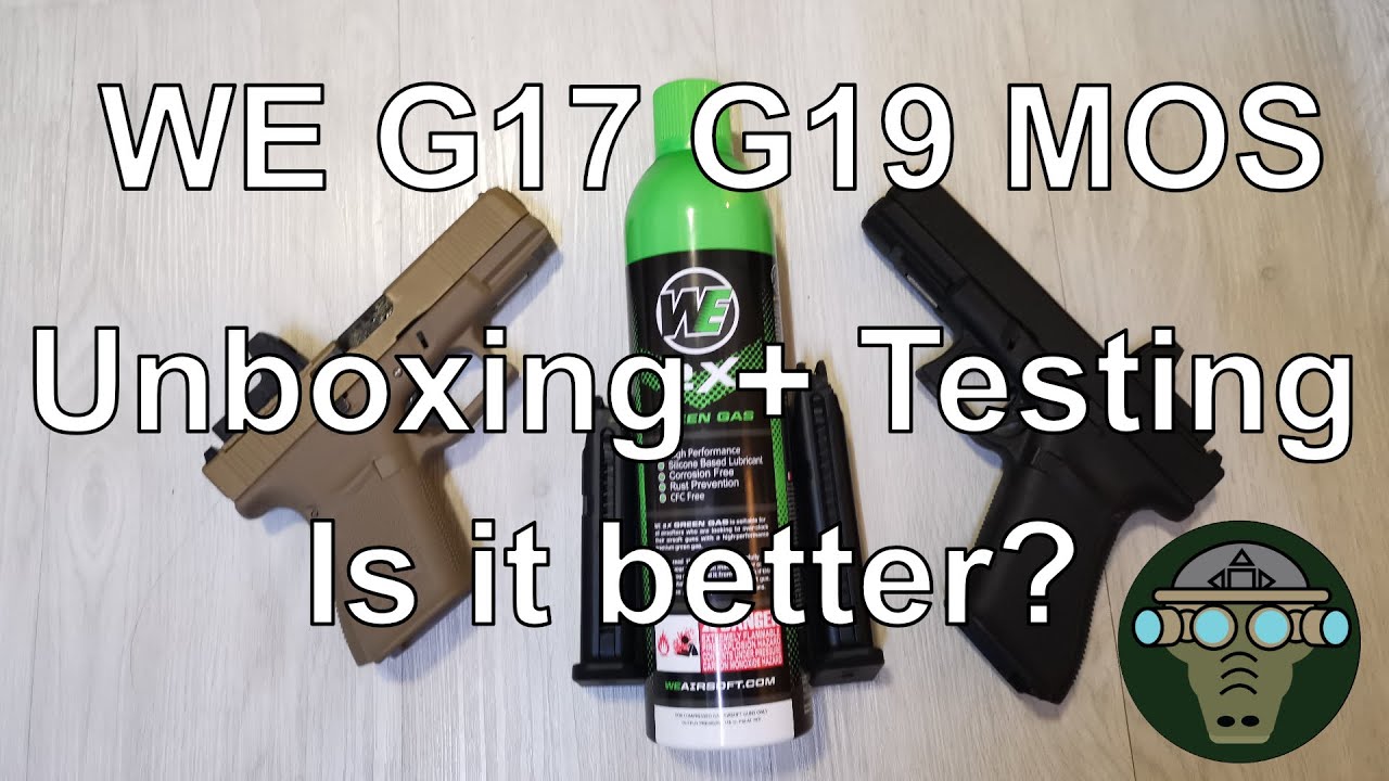 WE G17, G19 Gen 5 MOS Pistol, Unboxing + Testing, is it better than the old ones?