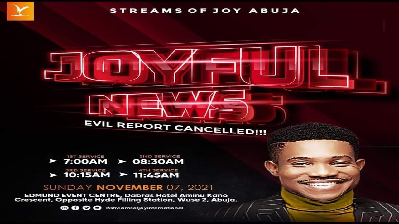 JOYFUL NEWS SERVICE [Sunday Service] - 7th November, 2021