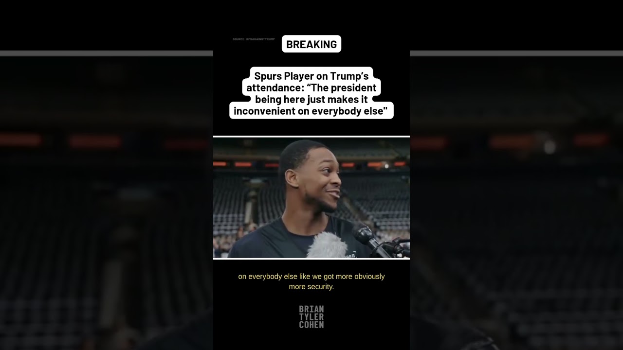 Spurs on Trump&rsquo;s attendance: &ldquo;The president being here just makes it inconvenient on everybody else