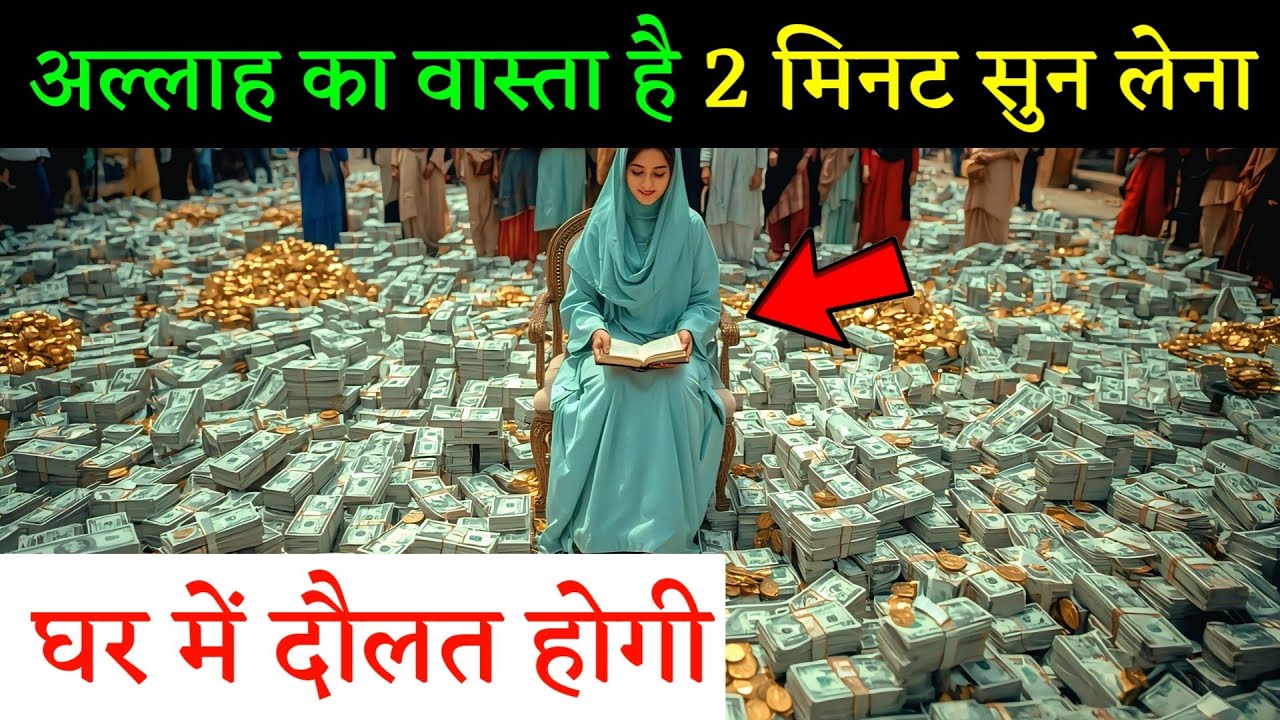 आज जुम्मा का दिन है 2 मिनट सुन लेना घर में दौलत ही दौलत होगी | Dolat Ka Wazifa | Wazifa for Money