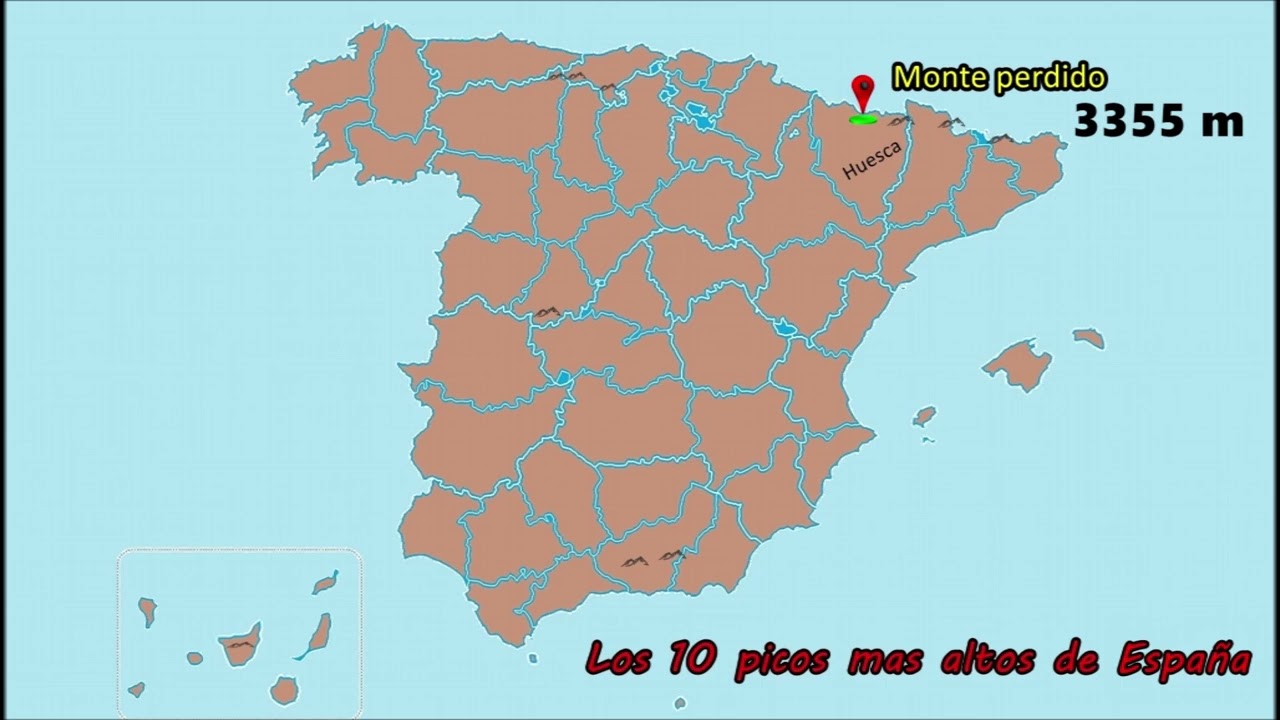 Los 10 Picos mas altos de España.