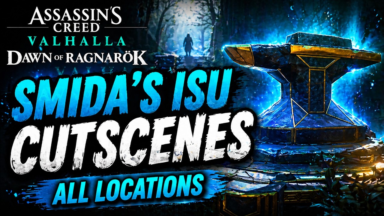 Assassins Creed Valhalla Dawn of Ragnarok Все 6 смид и мифические воспоминания ISU