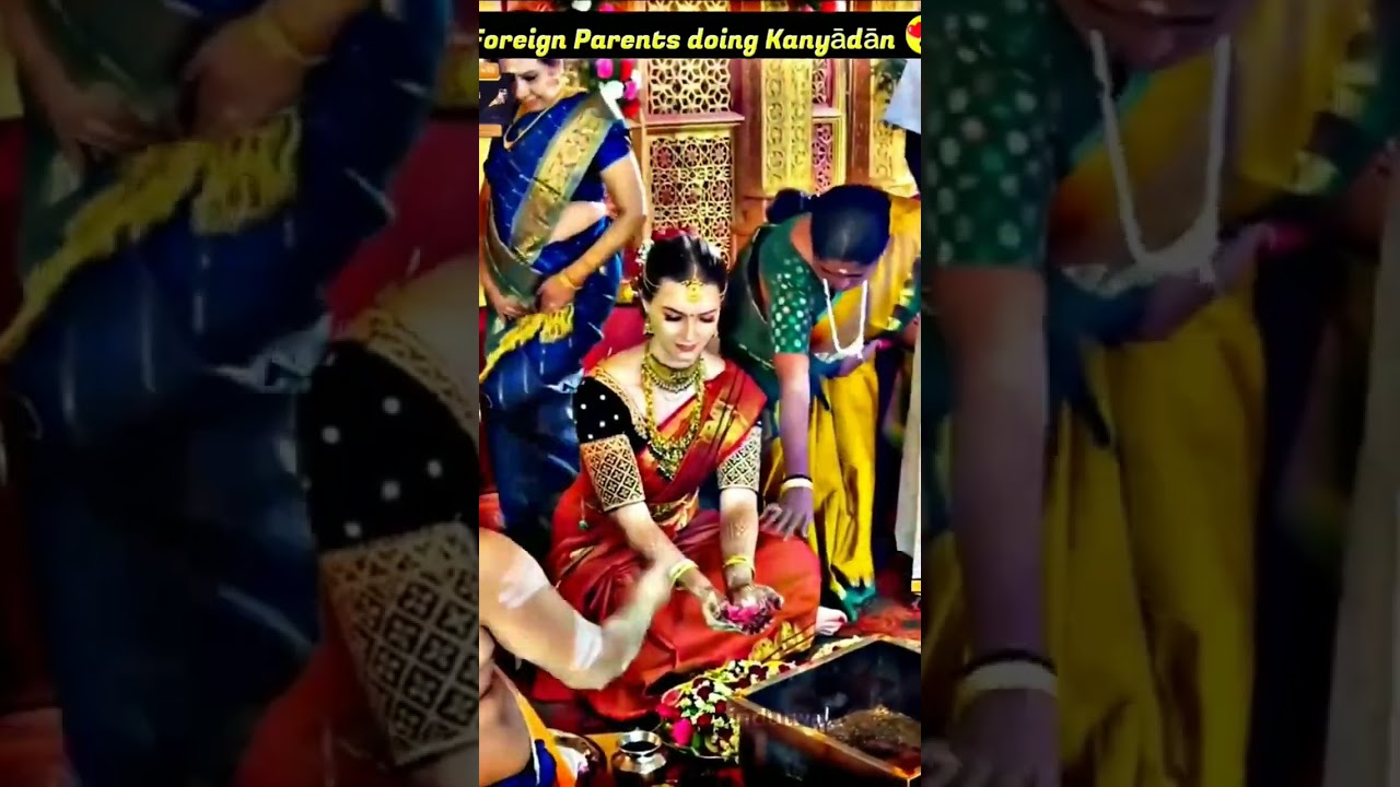 foreign girls get marriage in Indian culture #shorts #youtube #wedding #indian #culture #foreign