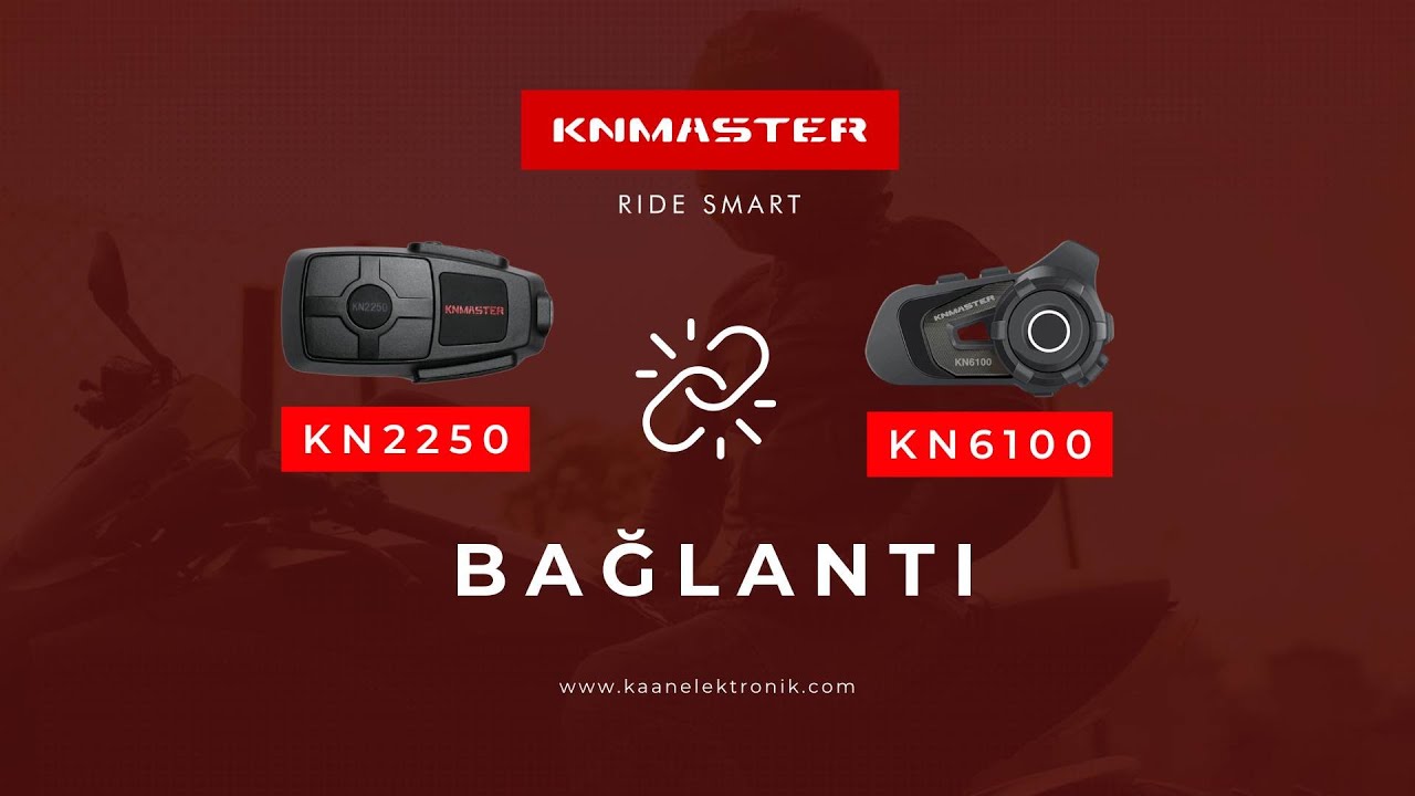 Knmaster KN2250 Bluetooth Intercom Seti - KN6100 İnterkom Bağlantısı