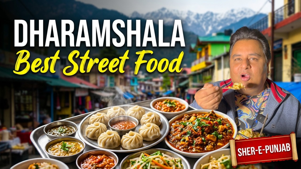Exploring McLeodganj to Dharamshala ft. Andy Brown 🎨 | Eating at Main Point & Sher-e-Punjab