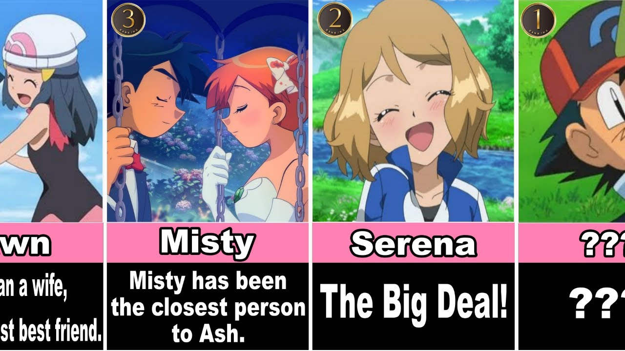 TOP 20 Pok&eacute;mon Ash Wife Candidates | Who Does Ash Marry?