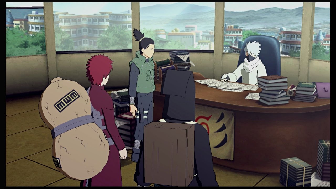 Gaara and Kankuro Visit Konohagakure - Gaara vs Sasuke - Naruto Shippuden Ultimate Ninja Storm 4