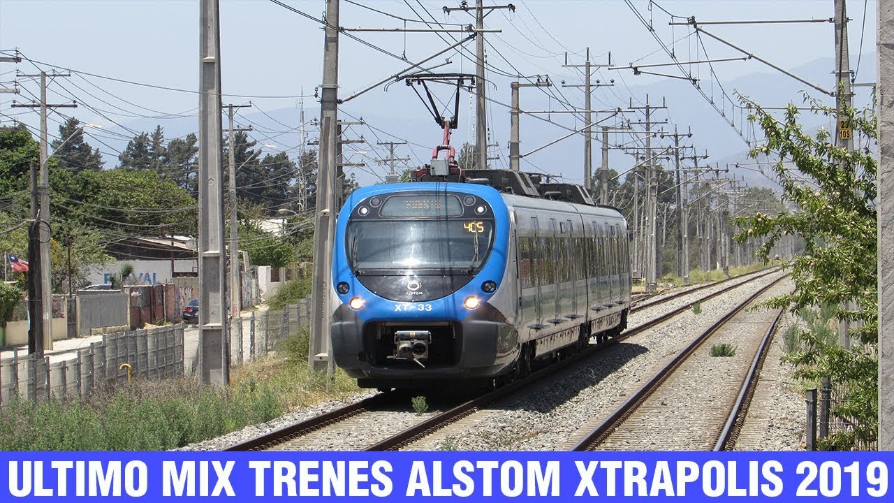 Metro Valparaiso | Mix de Trenes Alstom Xtrapolis 100 y Modular (Diciembre 2019)