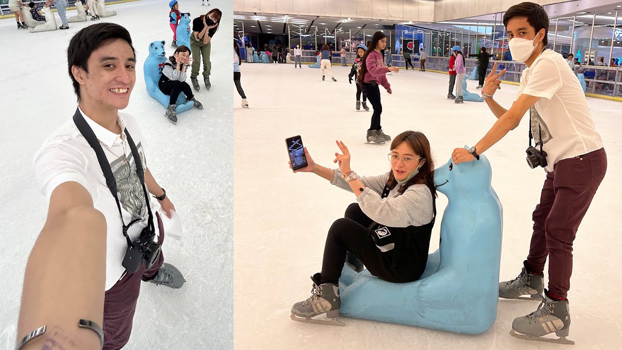 ICE SKATING FOR THE FIRST TIME AT SM MEGAMALL (SM Skating Rink)!! | Vlog No. 26