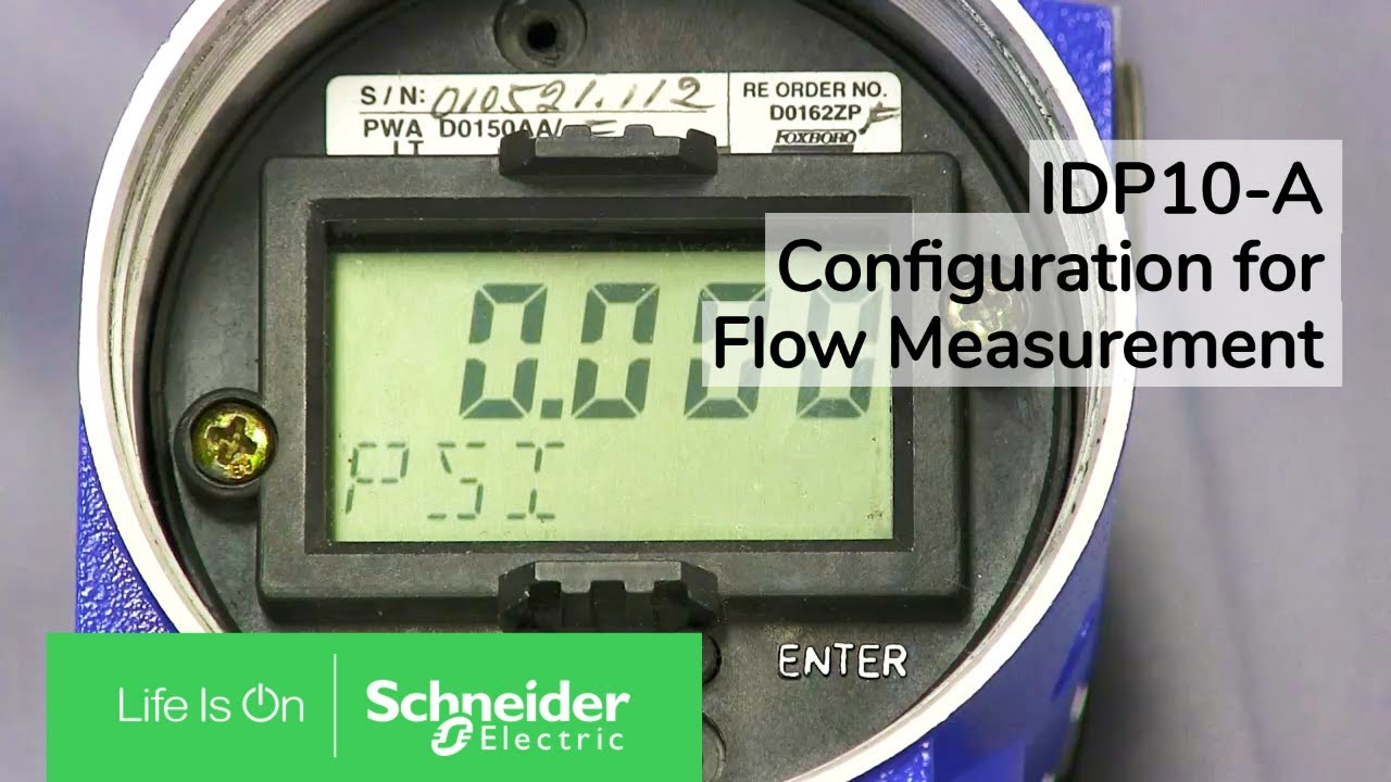 IDP10-A Configuration Procedure for Flow Measurement | Schneider Electric Support