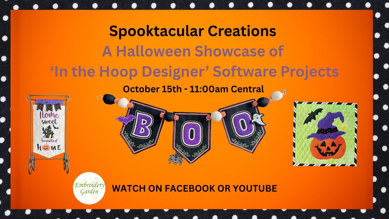 Embroidery Garden's Spook-tacular Creations