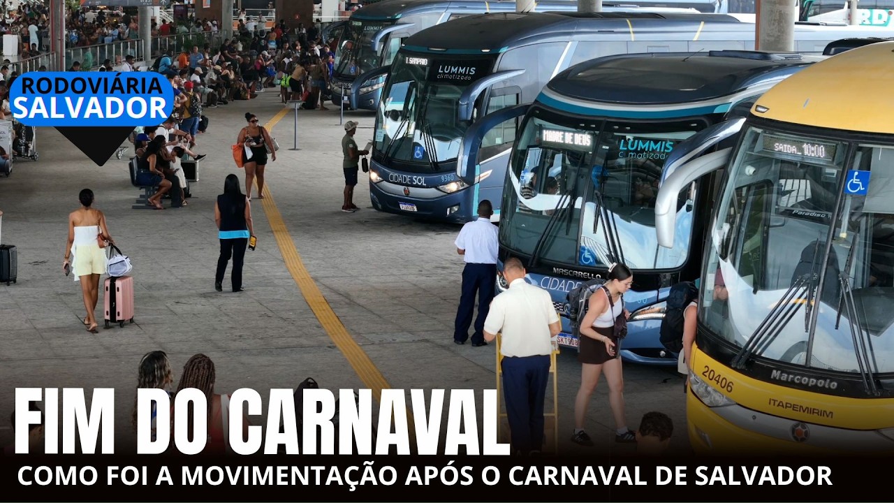 RODOVIÁRIA DE SALVADOR - fluxo de passageiros no Carnaval
