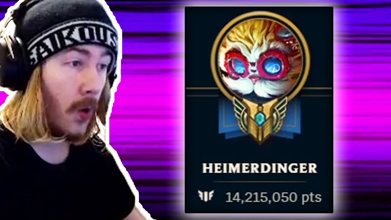 reacting to the heimerdinger that has gained 14 MILLION mastery and plays like this